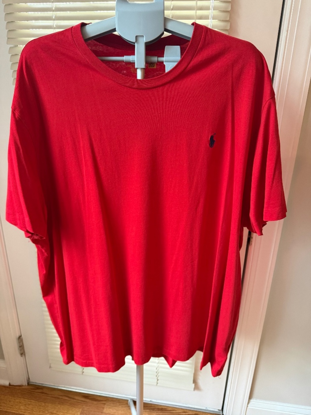Polo Ralph Lauren Men’s Red Crew Neck T-Shirt 3XB Big & Tall Navy Pony Logo